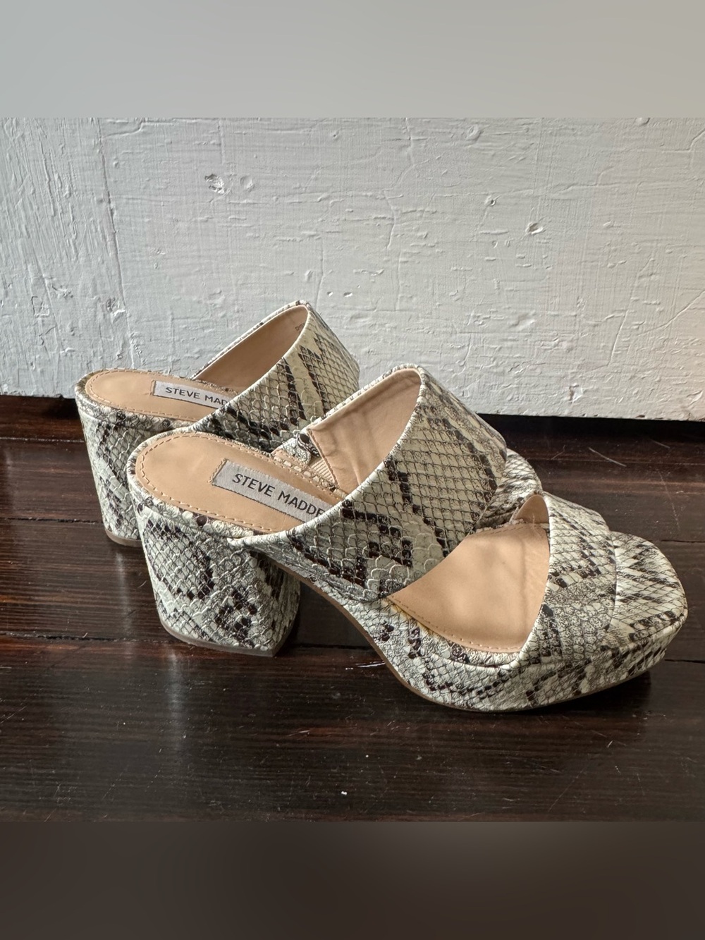 Steve Madden snakeskin heels